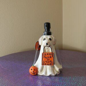 Ghost Dog Trick Or Treat Halloween Soap Dispenser NWT